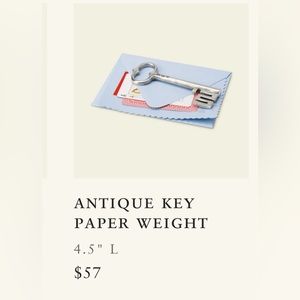 Match pewter handmade in Italy key paperweight